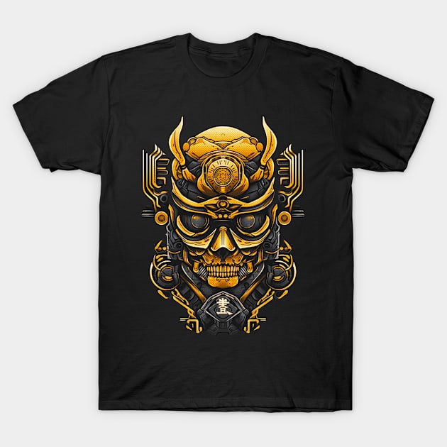 GOLD ETHEREAL MASK T-Shirt by Vector Volt